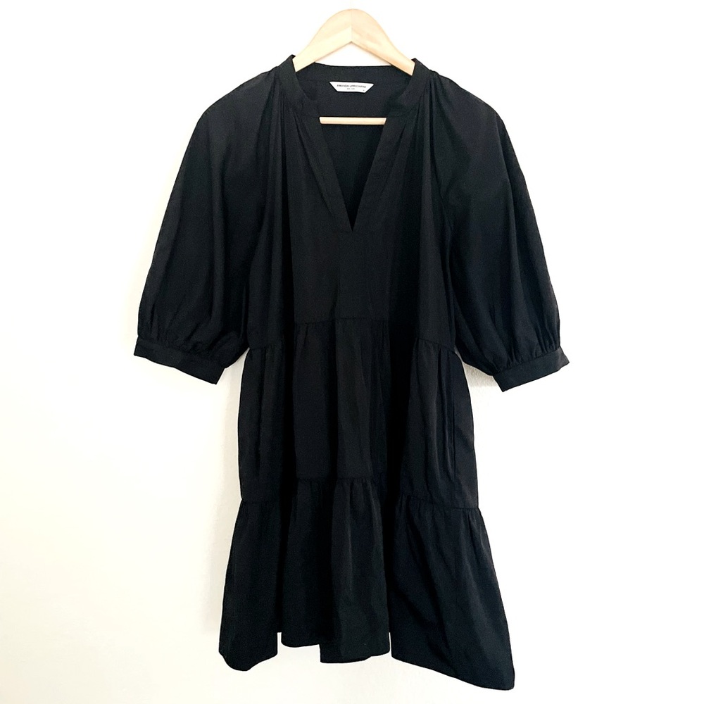 Amanda Uprichard Black Tiered Mini Dress